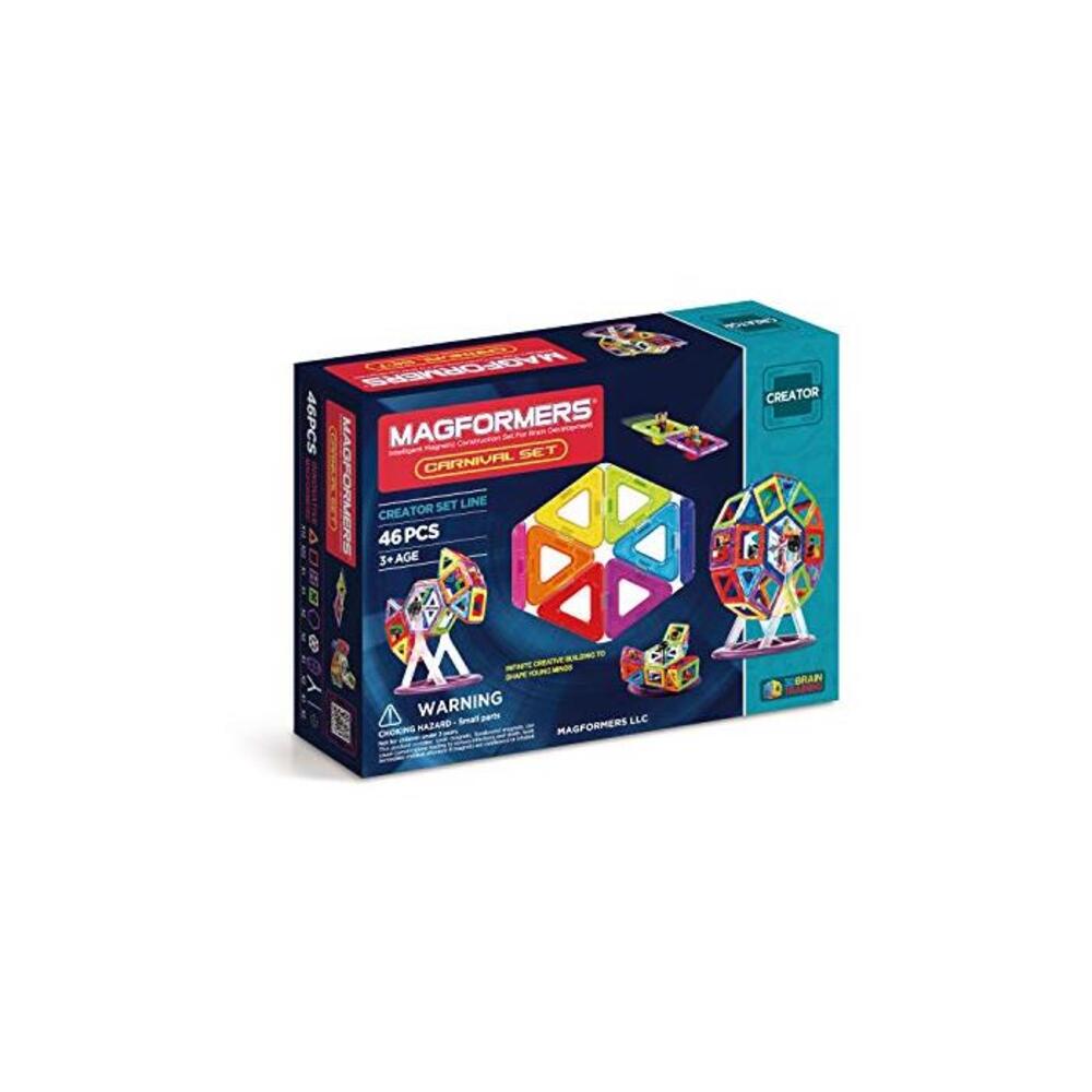 63074 Magformers Creator Carnival Set (46-Pieces) Deluxe Building Set. Magnetic Building Blocks, Educational Magnetic Tiles, Magnetic Building STEM Toy Set B00696367S