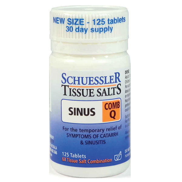 마틴앤플레젠스 티슈 솔트 콤 Q 사이너스 125 타블렛 Martin and Pleasance Tissue Salts Comb Q Sinus 125 Tablets