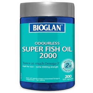 바이오글란 Bioglan Super Fish Oil 2000mg 200 Capsules
