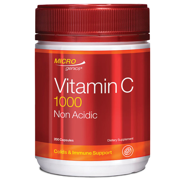 마이크로제닉 비타민 C 1000 무산성 200정 Microgenics Vitamin C 1000 Non Acidic 200 Capsules
