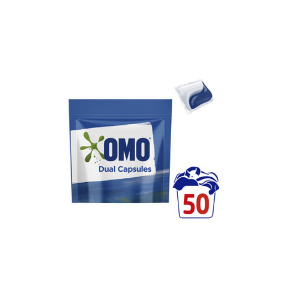 오모 듀얼 캡슐 론드리 리퀴드 50 팩, OMO Dual Capsules Laundry Liquid 50 pack