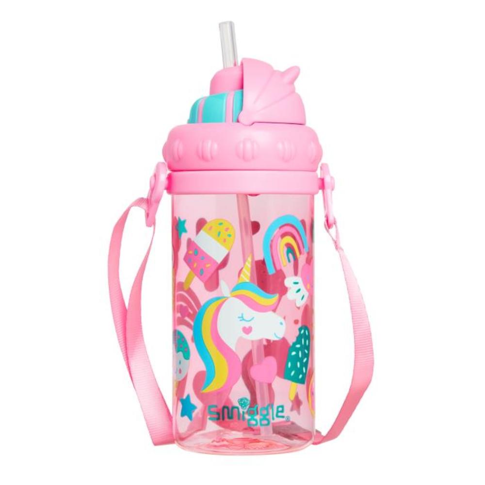 Round About Teeny Tiny Drink Bottle With Strap PINK 345820