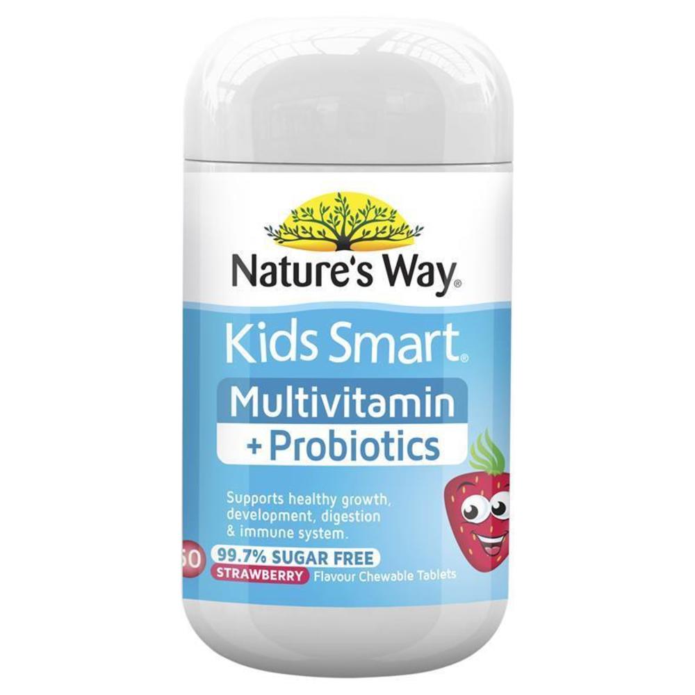 네이쳐스웨이 키즈 스마트 멀티 + 프로바이오틱스 50 타블렛 Natures Way Kids Smart Multi + Probiotics 50 Tablets