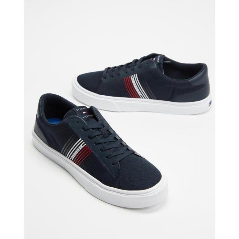 Tommy Hilfiger Lightweight Stripes Knit Sneakers TO336SH32BSL