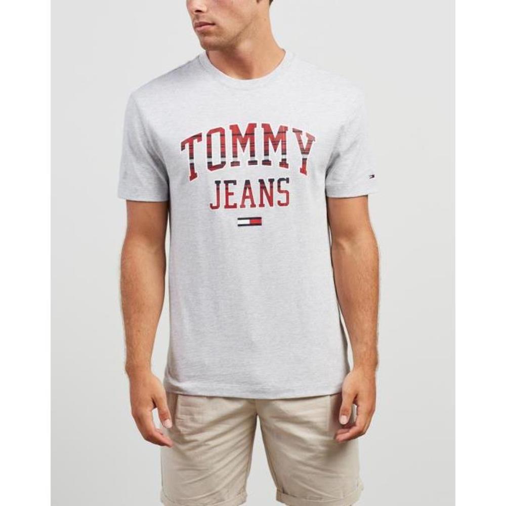 Tommy Jeans Plaid Collegiate Tee TO554AA27OSI