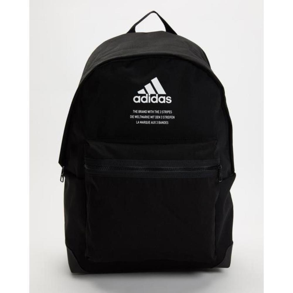 Adidas Performance Classic Twill Fabric Backpack AD776SE70ZBL