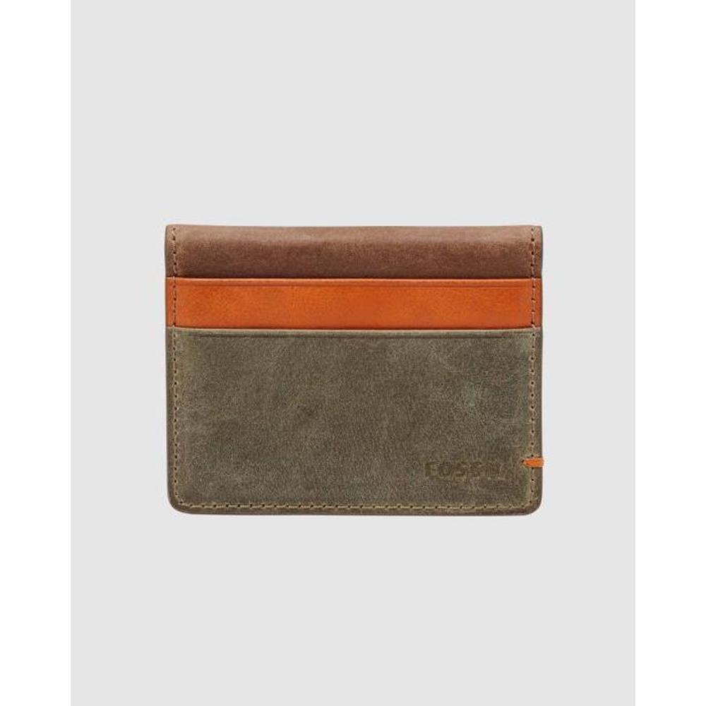 Fossil Foster Olive Wallet FO646AC81LBE