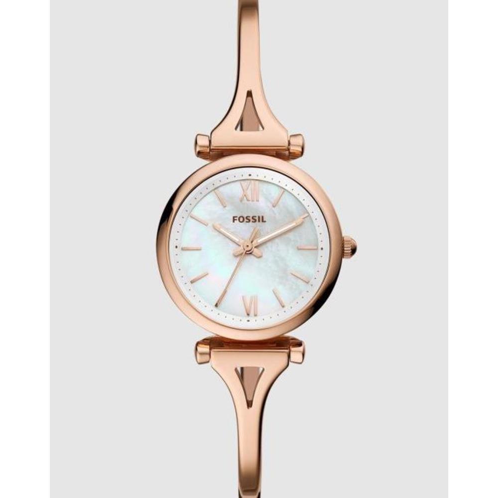 Fossil Carlie Rose Gold-Tone Analogue Watch ES4500 FO646AC88IPV