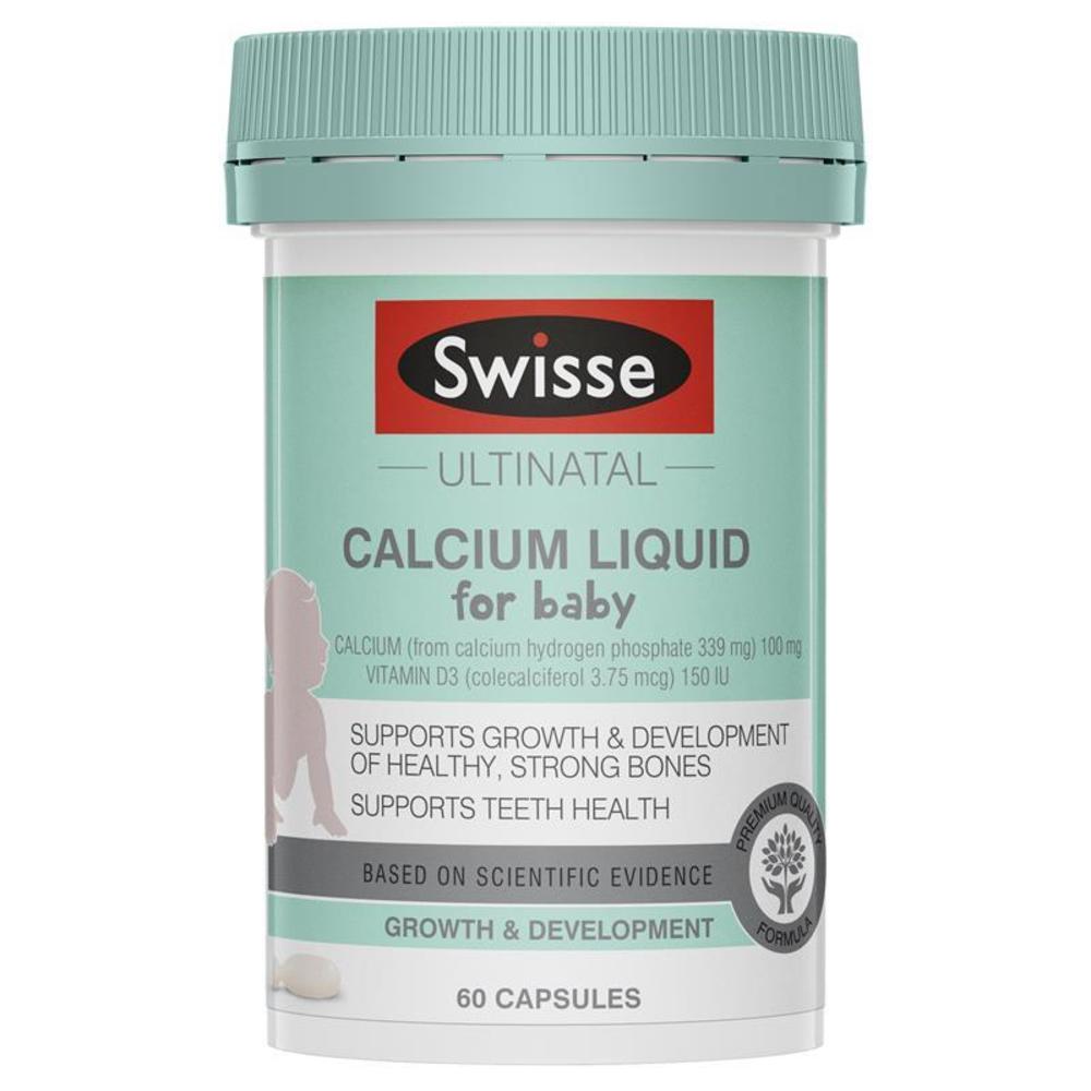 스위스 얼티네이털 칼슘 리퀴드 포 베이비 60 정 Swisse Ultinatal Calcium Liquid For Baby 60 Capsules