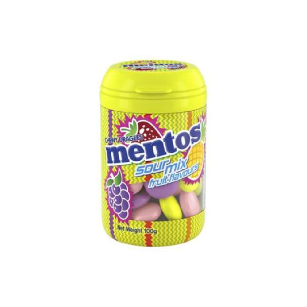 멘토스 사워 믹스 캔디 보틀 100g, Mentos Sour Mix Candy Bottle 100g