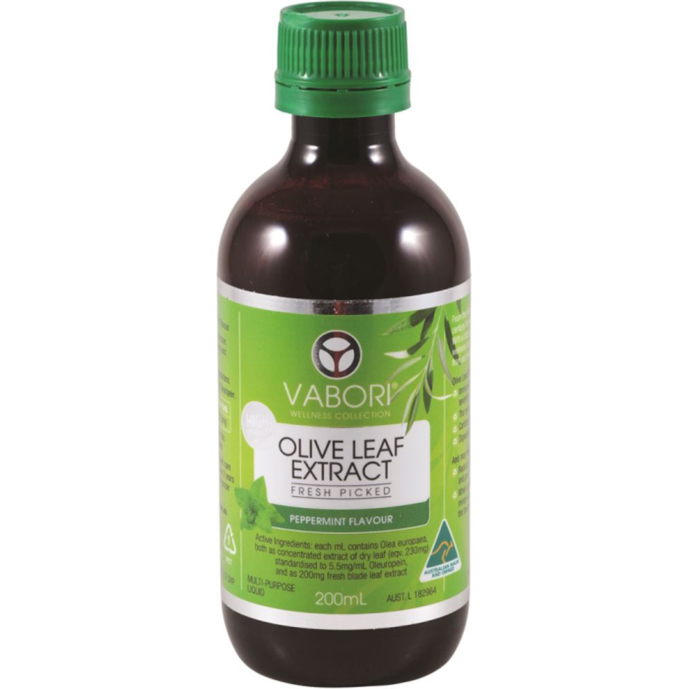 베이보리 올리브 리프 익스트렉트 (프레쉬 픽크드) 페퍼민트 플레이버 200ML, Vabori Olive Leaf Extract (Fresh Picked) Peppermint Flavour 200ml