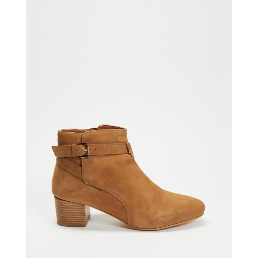 Atmos&amp;Here Sandra Leather Ankle Boots AT049SH72OGH