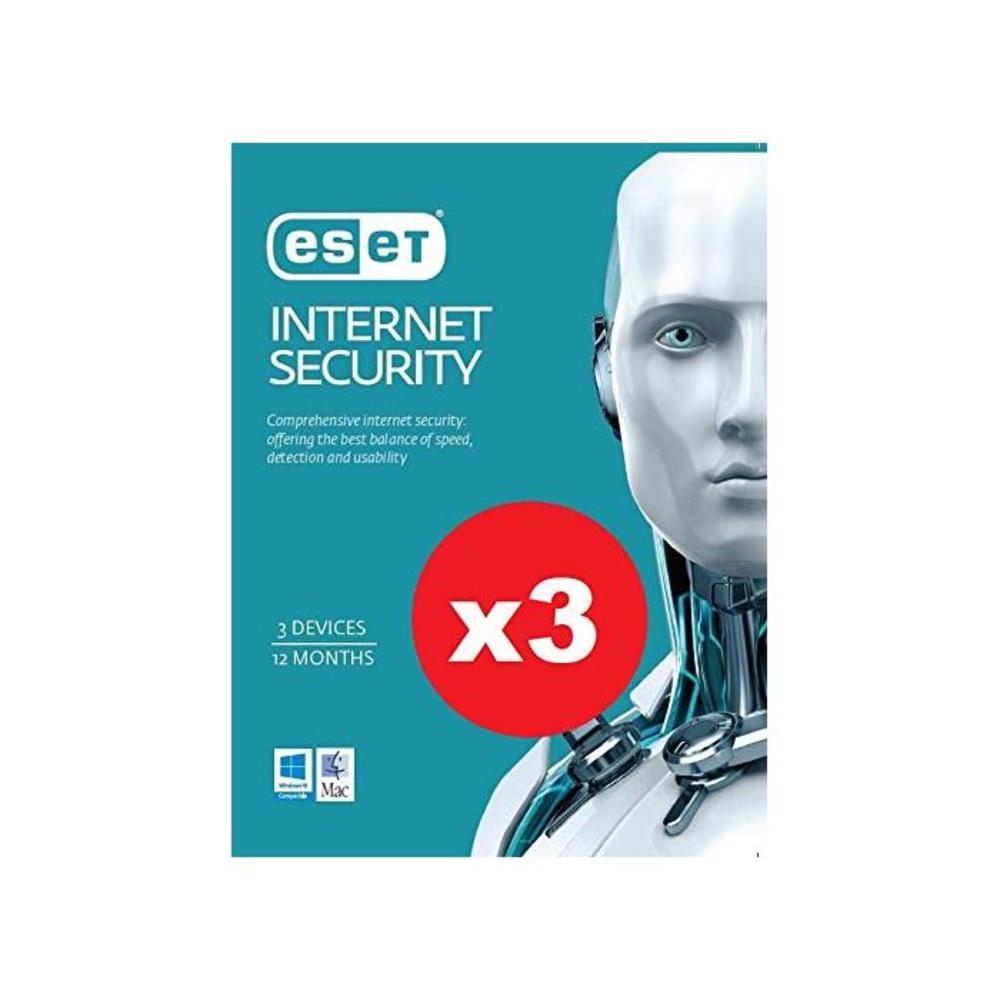 3 x Pack of ESET Internet Security OEM 3 Devices 1 Year B07HQFM1WQ