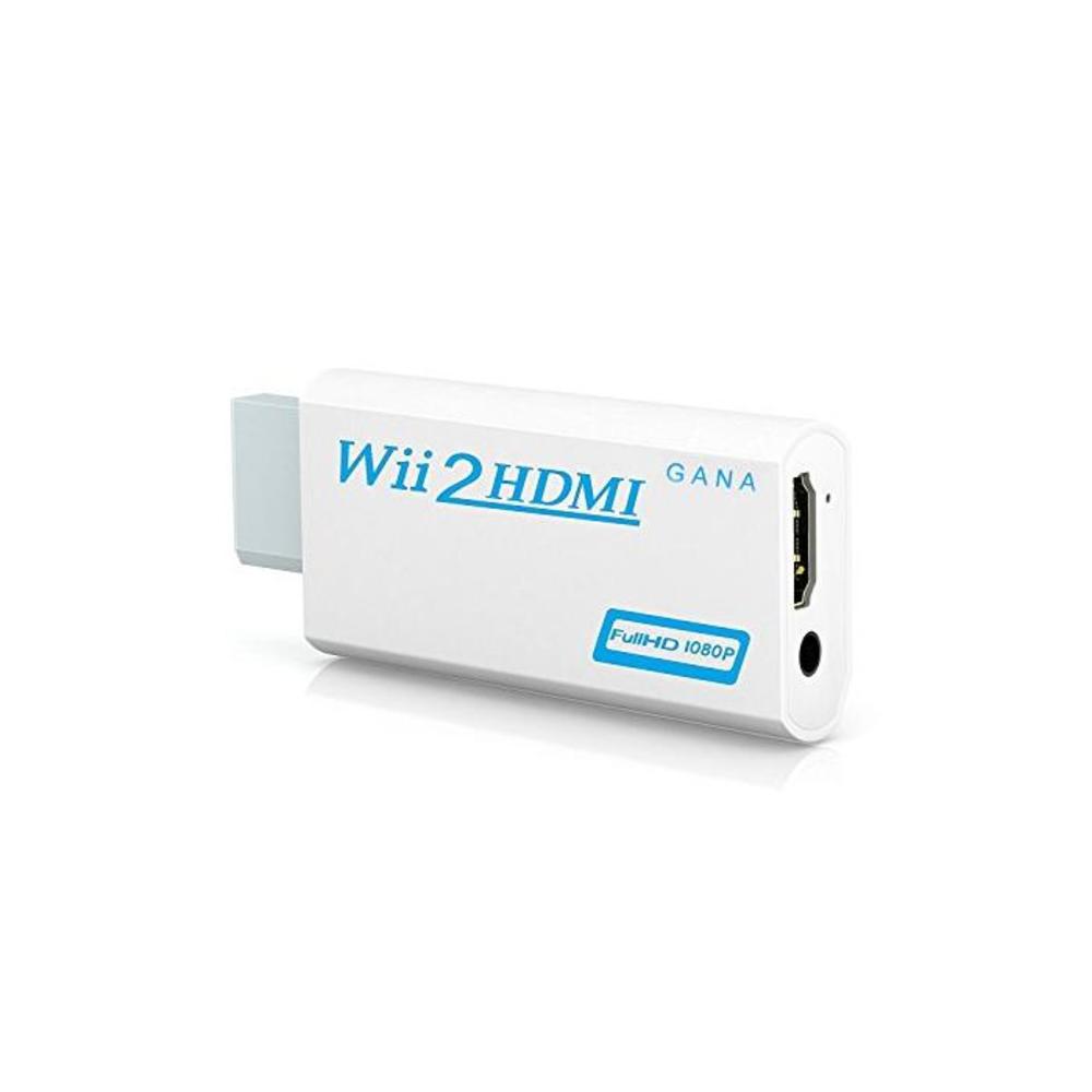 Wii to HDMI Converter, GANA Wii HDMI Adapter 1080p 720p Connector Output Video &amp; 3.5mm Audio - Supports All Wii Display Modes B078MGZ56R