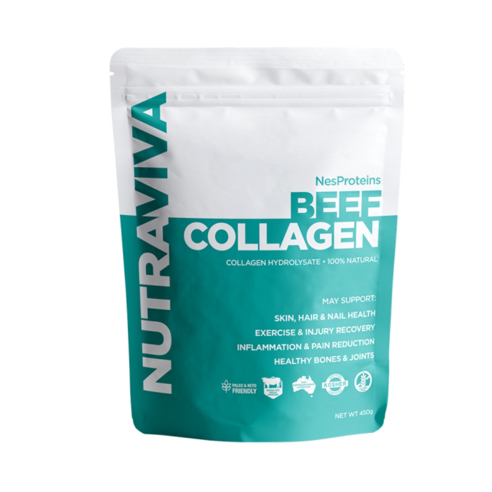 누트라비바 네스프로틴 비프 콜라겐 (콜라겐 하이드롤리세이트) 450g, NutraViva NesProteins Beef Collagen (Collagen Hydrolysate) 450g