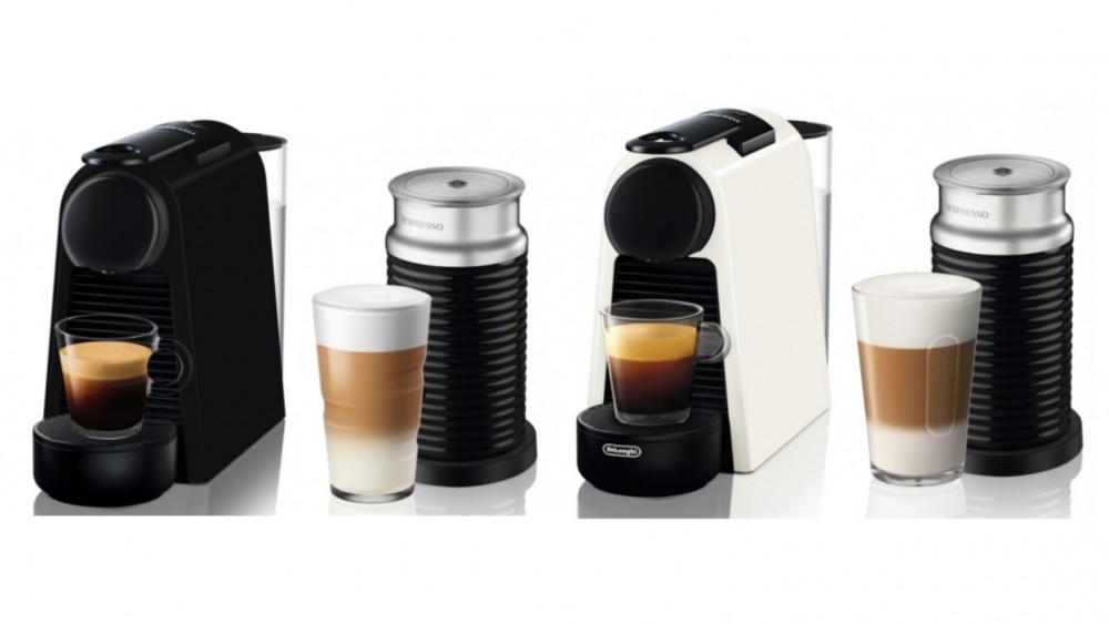 Nespresso 네스프레소 에센자 미니 커피 머신 윗 우유거품기 by 드롱기