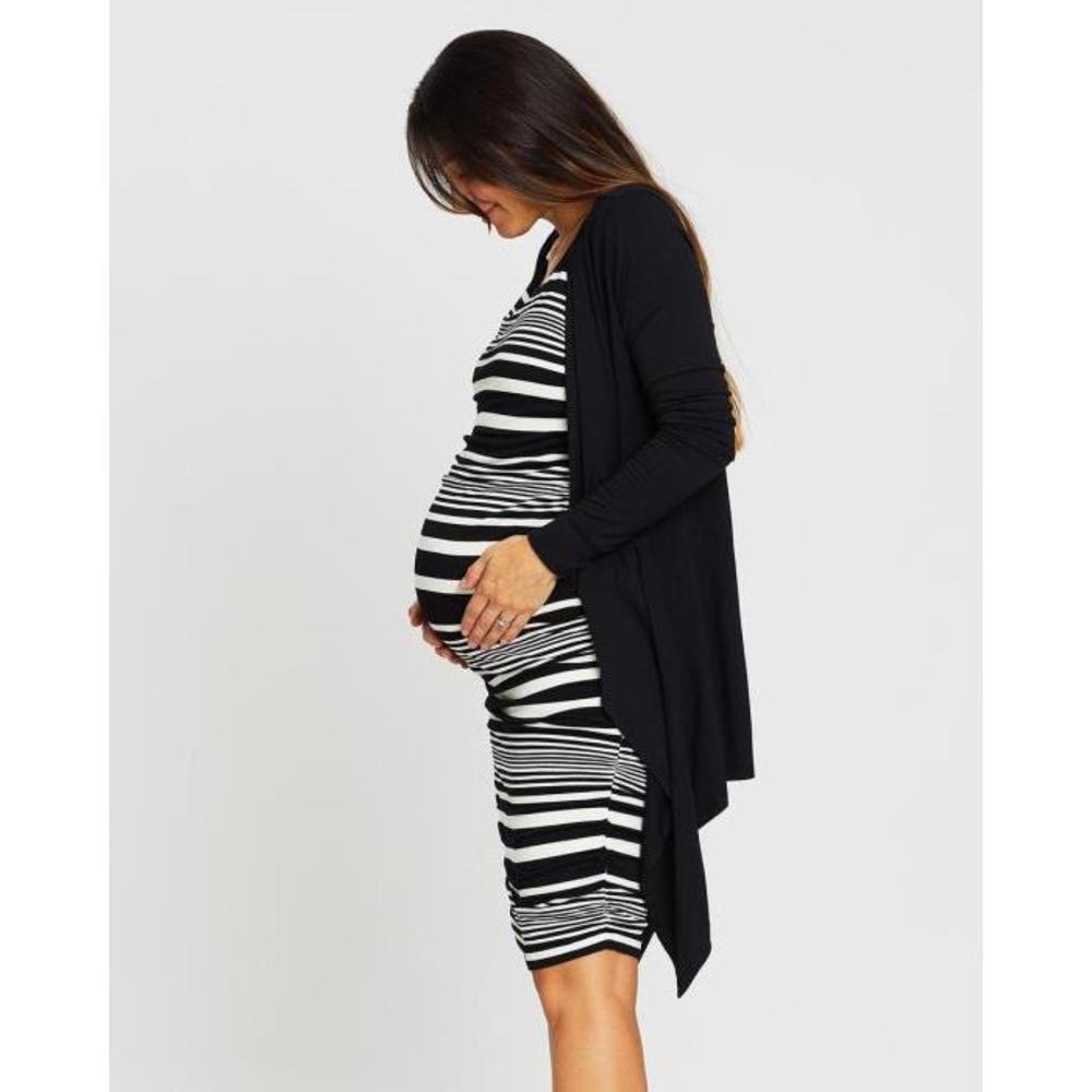Angel Maternity Maternity Bodycon Dress &amp; Cardigan Outfit AN323AA31EAM