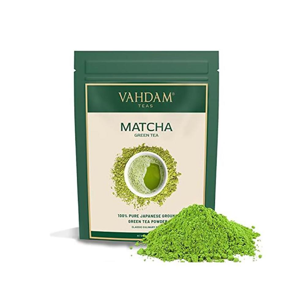 VAHDAM, Matcha Green Tea Powder SUPERFOOD (25 Servings) 100% Pure Authentic Japanese Matcha Powder Classic Culinary Grade Green Tea Matcha 137x Anti-OXIDANTS Matcha Latte Mix &amp; B01CXZ86FA