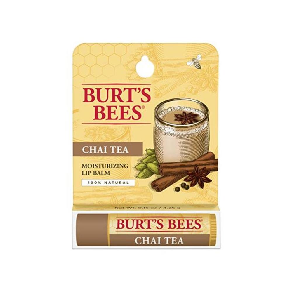 Burts Bees Lip Balm, Chai Tea, 1 Tube, 4.25g B07H6WHL2C
