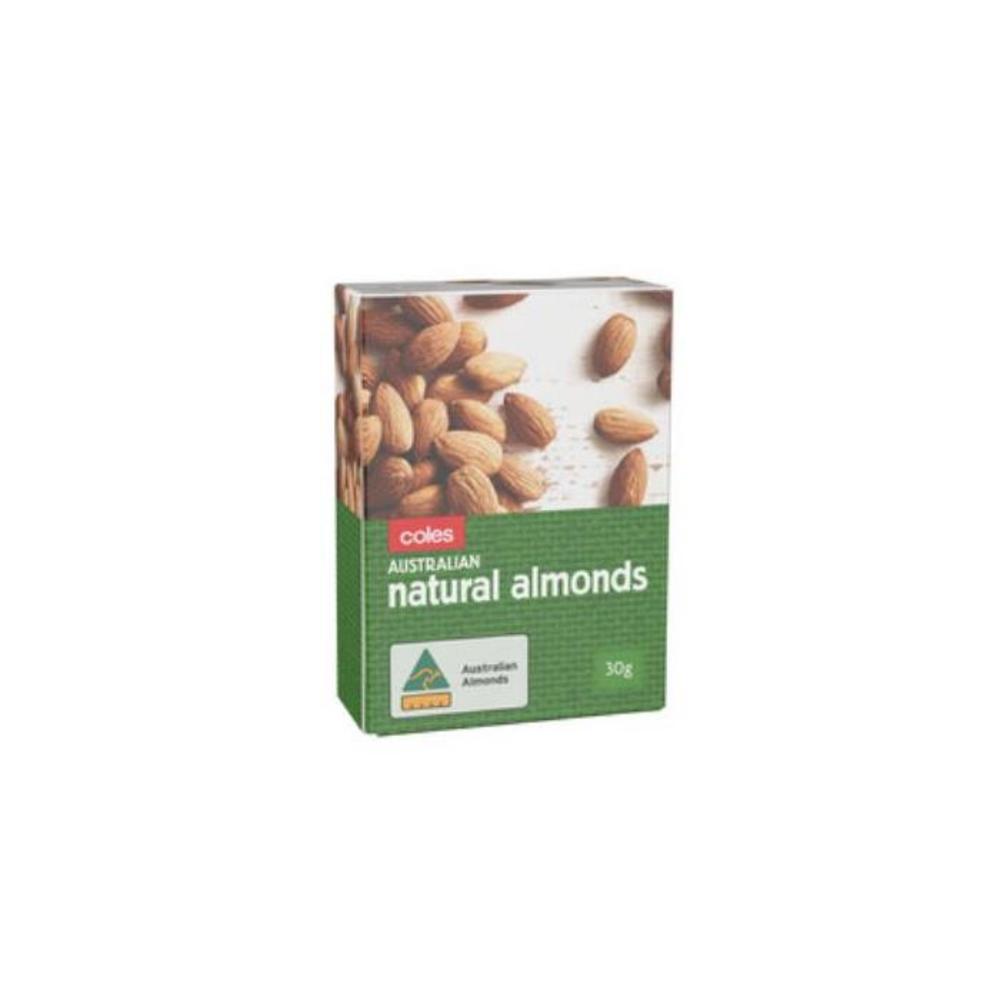 Coles Australian Natural Almonds Snack Pack 6x30g 180g
