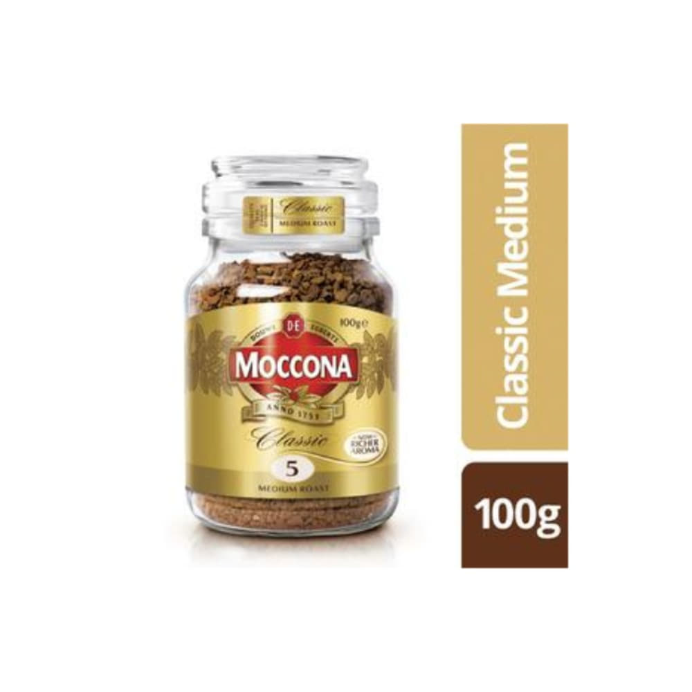 [한정세일] 모코나 클래식 미디엄 로스트 인스턴트 커피 100g, Moccona Classic Medium Roast Instant Coffee 100g (유통기한 24년 3월 3일까지)