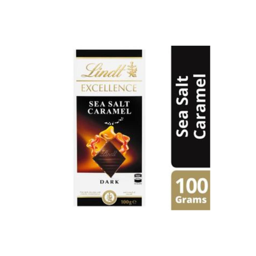 린트 엑설런스 씨 솔트 카라멜 다크 초코렛 블록 100g, Lindt Excellence Sea Salt Caramel Dark Chocolate Block 100g