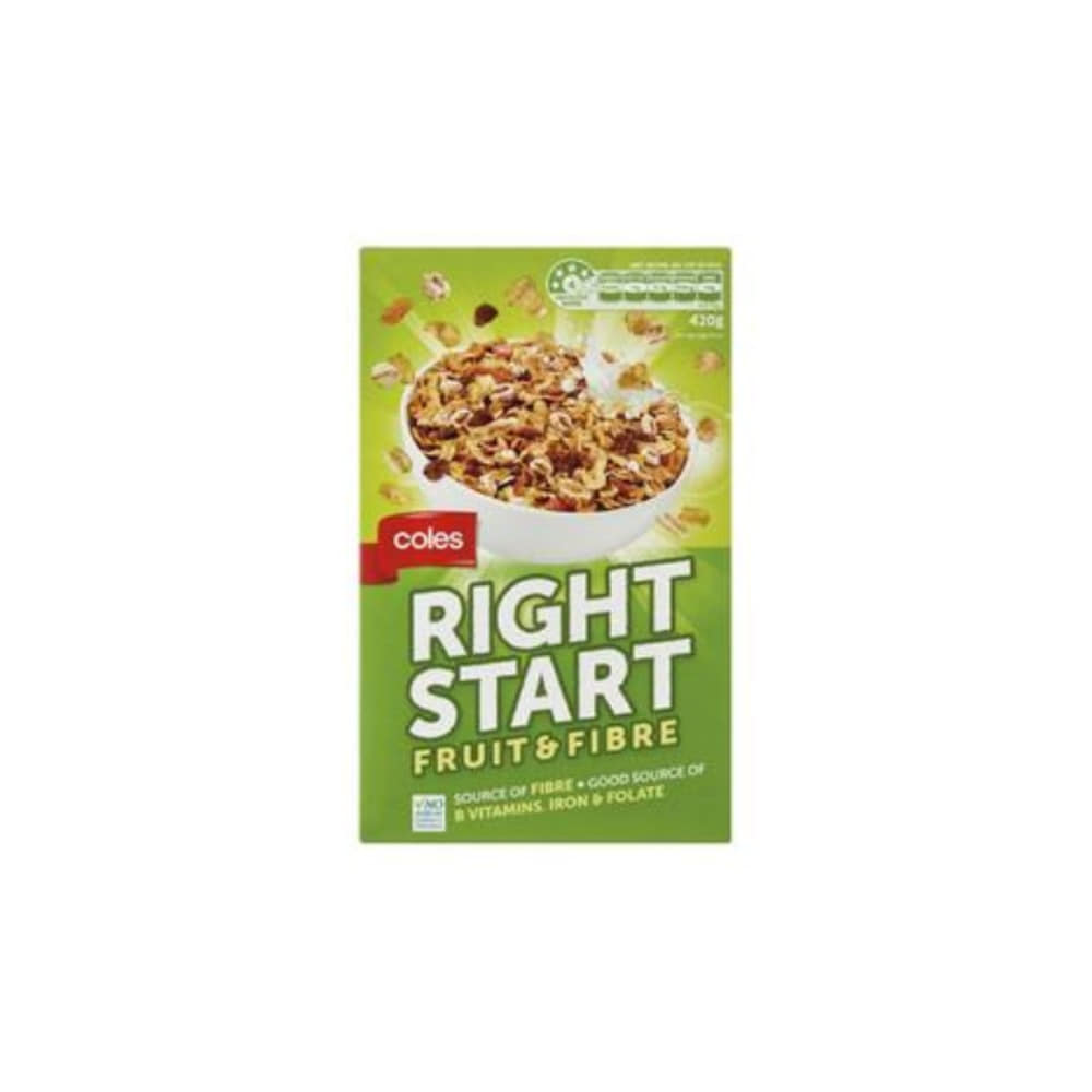콜스 라이트 스타트 프룻 &amp; 파이버 시리얼 420g, Coles Right Start Fruit &amp; Fibre Cereal 420g
