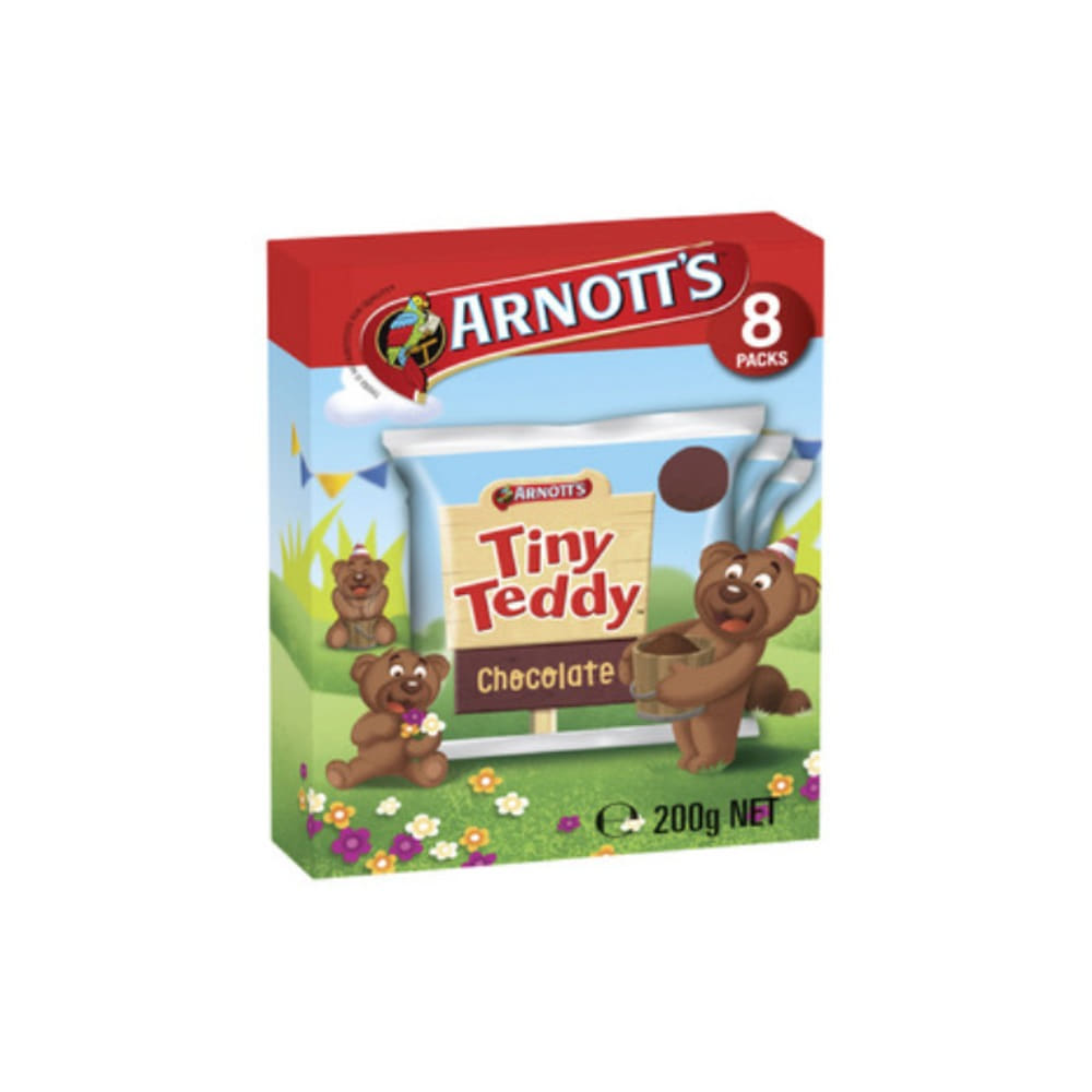아노츠 타이니 테디 초코렛 비스킷 8 팩 200g, Arnotts Tiny Teddy Chocolate Biscuits 8 pack 200g