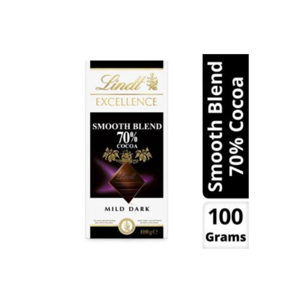 린트 엑설런스 70% 다크 스무쓰 초코렛 블록 100g, Lindt Excellence 70% Dark Smooth Chocolate Block 100g