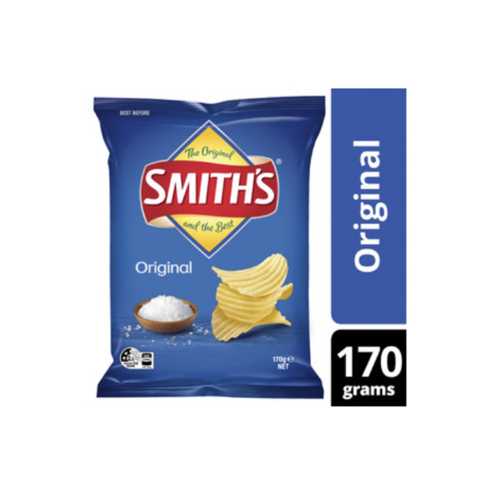 스미스 크링클 컷 오리지날 포테이토 칩 170g, Smiths Crinkle Cut Original Potato Chips 170g
