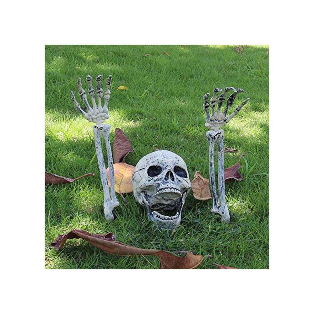 AISENO Realistic Skeleton Stakes Halloween Decorations for Lawn Stakes Garden Halloween Skeleton Decoration B07DNB1MDQ