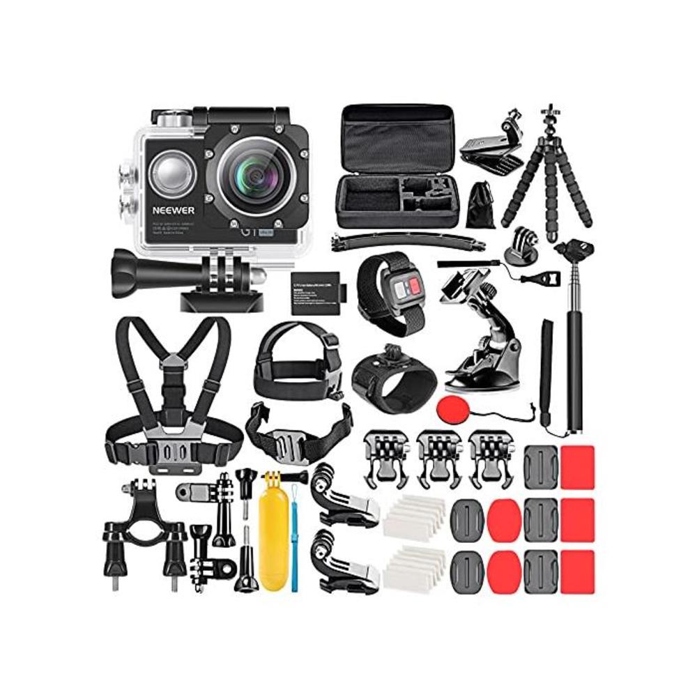Neewer G1 Ultra HD 4K Action Camera Kit Includes 12MP, 98 ft Underwater Waterproof Camera 170 Degree Wide Angle WiFi Sports Cam High-tech Sensor with 50-in-1 Action Camera Accessor B07D75SQWY