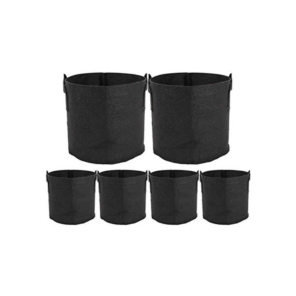 ValueHall Grow Bags Thickened Nonwoven Aeration Fabric Pots Plant Grow Bags Plant Pots with Handles V8020 (6 Pack- 10 Gallons) B082TWK3MC