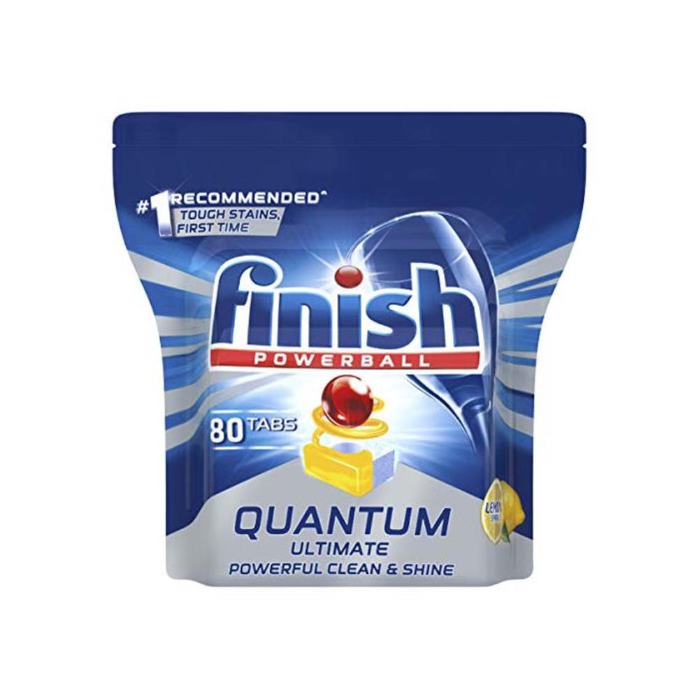 Finish Powerball Quantum Ultimate Dishwasher Tablets, 80 Pack, Lemon Sparkle B077ZNHDGM