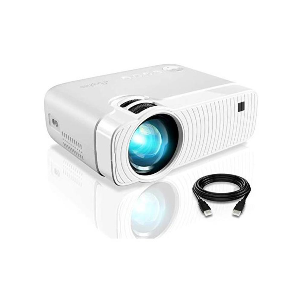 Mini Projector, ELEPHAS 4500 Lumens Portable Projector Max 180“ Display 50000 Hours Lamp Life LED Video Projector Support 1080P, Compatible with USB/HD/SD/AV/VGA for Home Theater B07N39NDDB