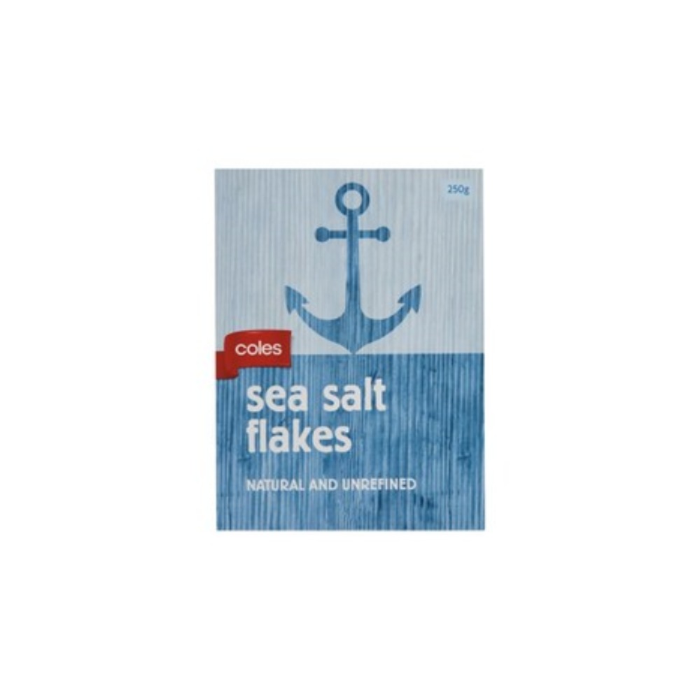 콜스 씨 솔트 플레이크 내추럴 앤 언리파인드 250g, Coles Sea Salt Flakes Natural And Unrefined 250g