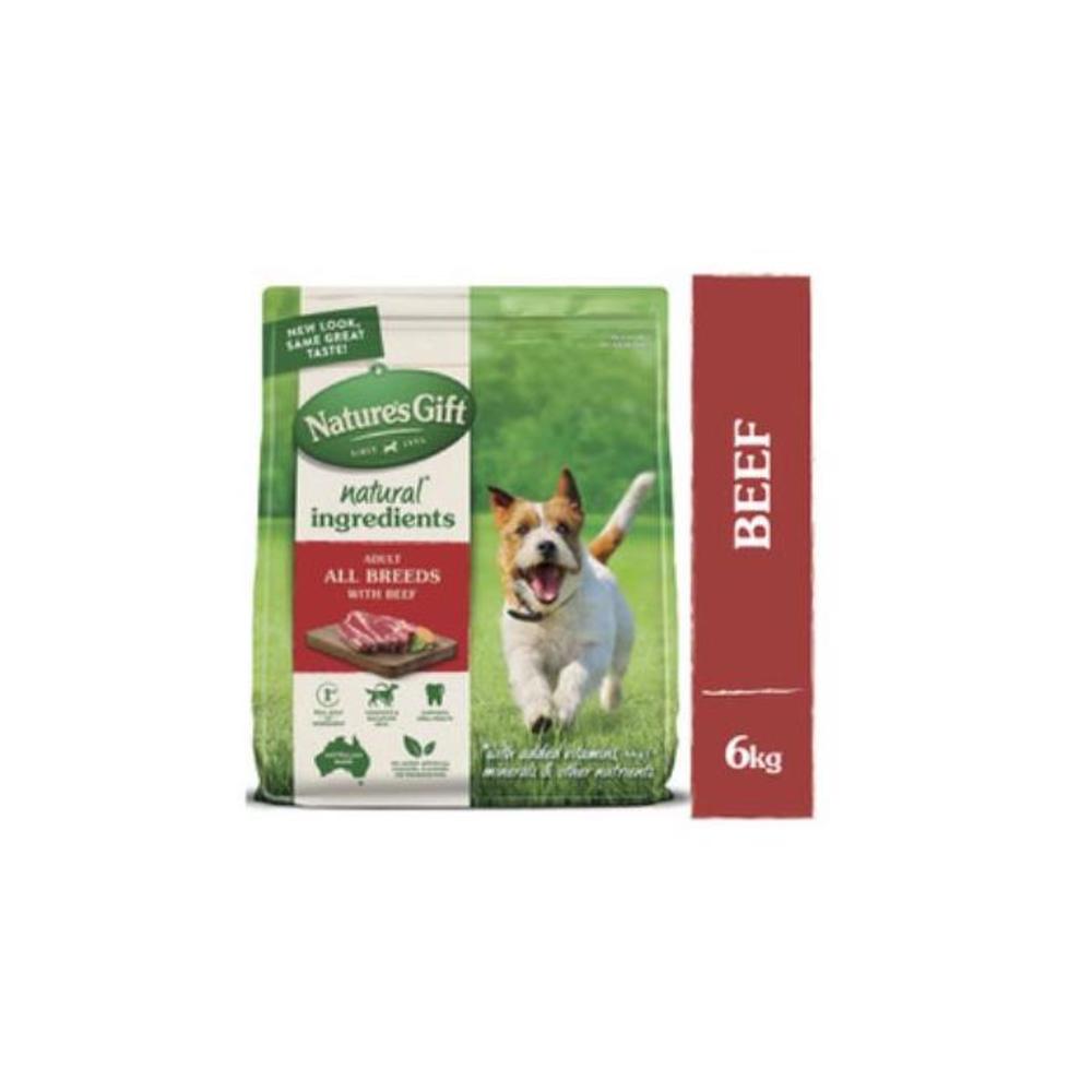 Nature&#039;s Gift Adult All Breeds Dry Dog Food With Beef 6kg 3741505P
