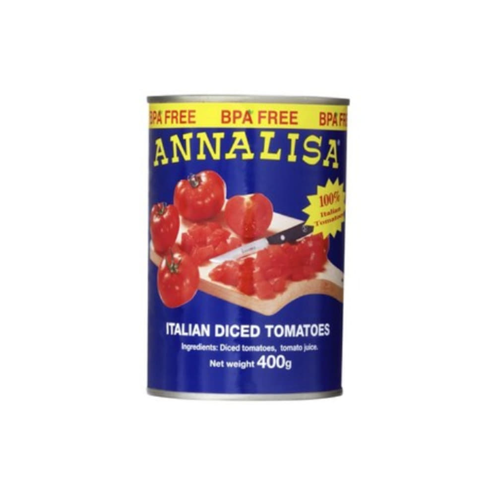 애나리사 BPA 프리 다이스드 토마토 400g, Annalisa BPA Free Diced Tomatoes 400g