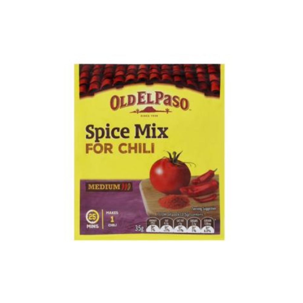 올드 엘 페이소 스파이스 믹스 포 칠리 미디엄 35g, Old El Paso Spice Mix For Chili Medium 35g