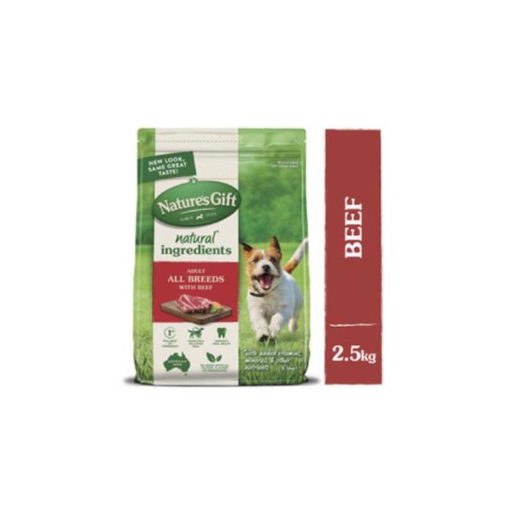 Nature&#039;s Gift Adult All Breeds Dry Dog Food With Beef 2.5kg 3585760P