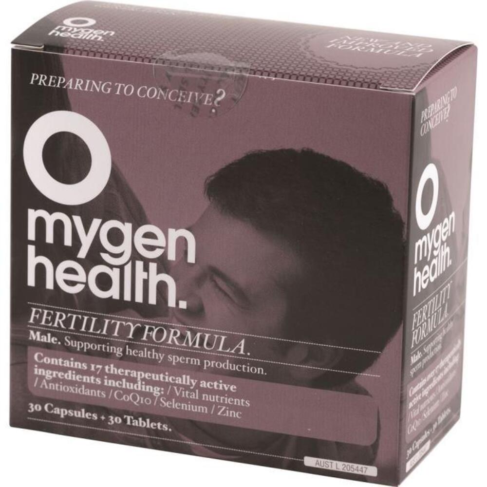 Mygen Health Fertility Formula Male 30t &amp; 30c