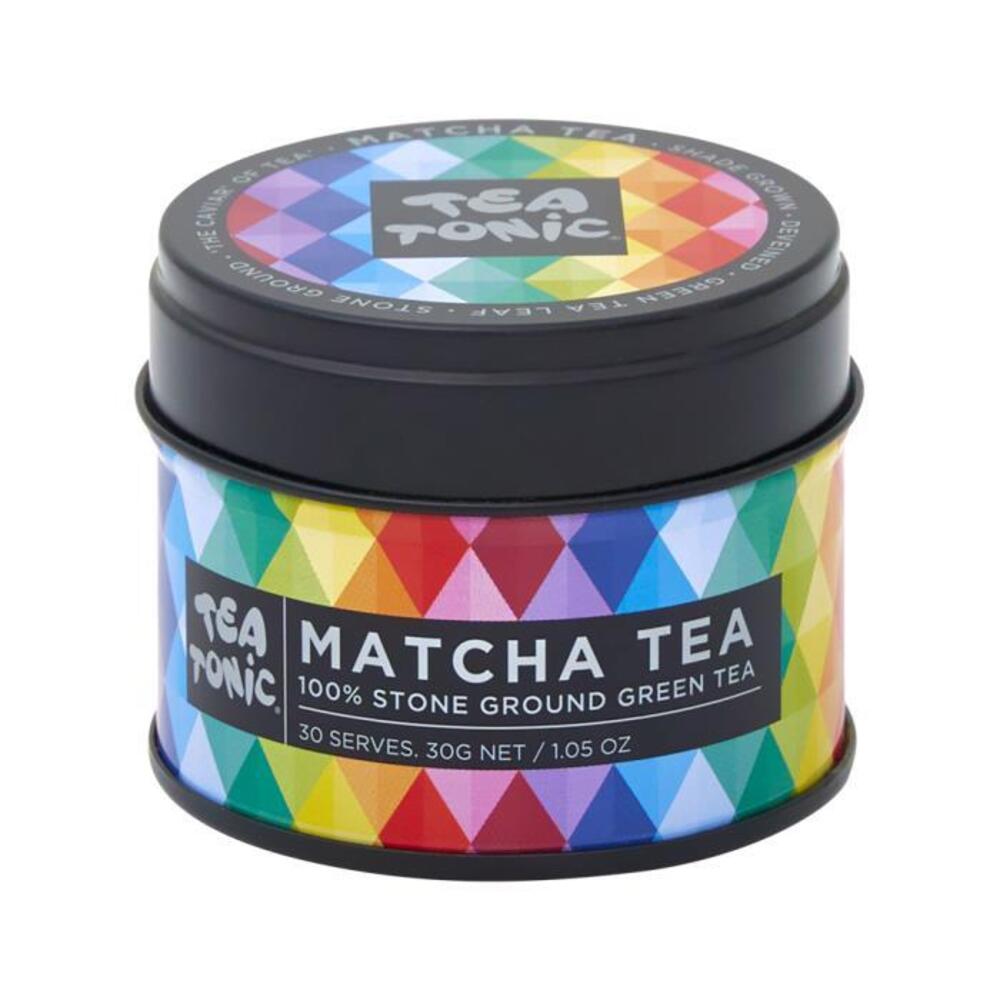 Tea Tonic Organic Matcha Green Tea Peach Tin 30g