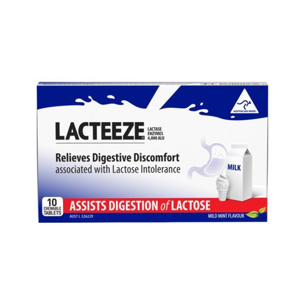 Lacteeze Chewable (mild mint flavour) 10t