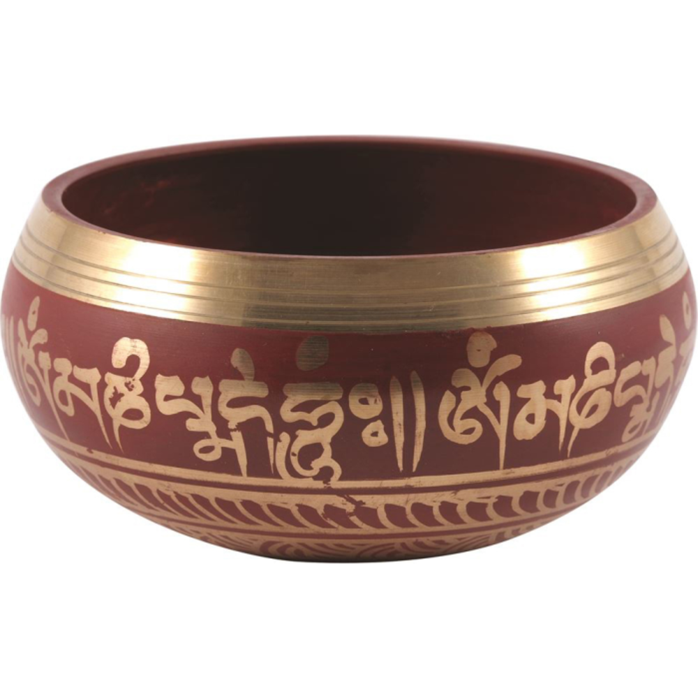 솔트코 티베탄 사이닝 보울 레드 스몰 (10.5cm), SaltCo Tibetan Singing Bowl Red Small (10.5cm)