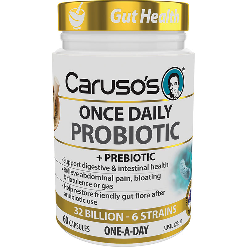 카루소스 내츄럴 헬스 프로바이오틱 원스 데일리 60 캡슐, Carusos Natural Health Probiotic Once Daily 60 Capsules
